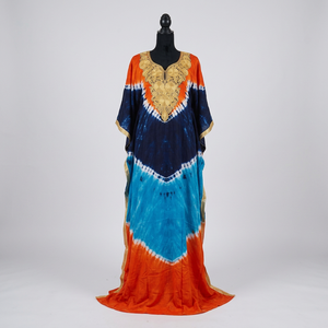 Customisable Luxury African Kaftan Ladies Lace Work <b>Dress</b> <b>Rayon</b> Scarf Plus Size Floor-Length Autumn Breathable - Product Image 3