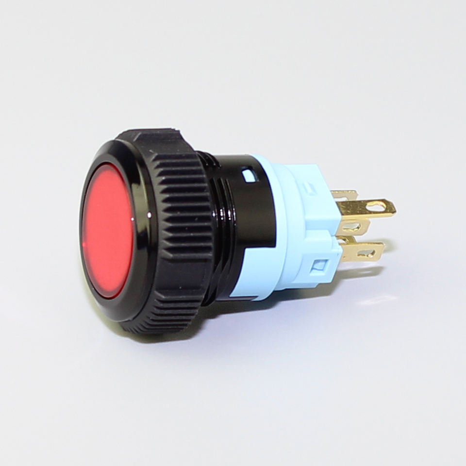 Durable IP67 19mm Push Button Switch Stainless Steel Waterproof Push Button Switch with LED 5A 12V for Marine Car