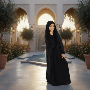 Wholesale Customized Sizes Jilbab Abaya Women Eco-Friendly Breathable Floor-Length New Stylish Ethnic Wear Modest Straight - Product Image 3