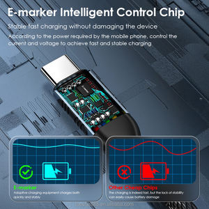 PD 100W USB C to USB C Cable 2M USB C Charger Cable Long Type C Fast Charging Cable Nylon Braided USBC Charger Cord - Product Image 3