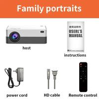 Proyector de Cine en Casa Nativo 1080P con Sistema Operativo Android, Reproducción 4K, Conexión Inalámbrica WiFi Bt 5G para Películas en Interiores y Exteriores