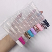 Tubes de brillant à lèvres vide, couvercle transparent, rose, noir, argent, Logo personnalisé, conteneurs de 10ml, 15ml, 20ml, pièces