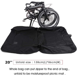 Bolsa de <span class=keywords><strong>transporte</strong></span> plegable para <span class=keywords><strong>bicicleta</strong></span>, bolsa portátil para <span class=keywords><strong>transporte</strong></span> de <span class=keywords><strong>bicicleta</strong></span>, accesorios de viaje - Product Image 3