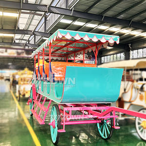 Carrito de caballos de lujo Cuatro ruedas Carruaje de caballos de turismo eléctrico para la venta con color y logotipo personalizados para la venta - Product Image 2