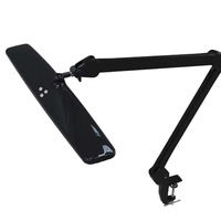 Lampe à pince à bras long à commande tactile rechargeable par USB pour chevet, bureau, étude, travail, bureau, lumière LED