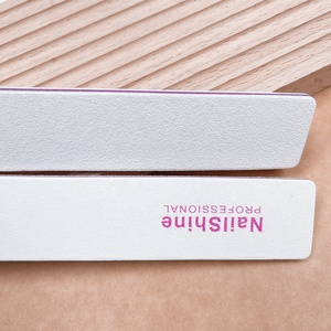 Trắng Kem Móng Tay Tập Tin Bảy Hình Dạng Sẵn Sàng Cổ Tùy Chỉnh Tư Nhân Logo <span class=keywords><strong>100</strong></span> <span class=keywords><strong>180</strong></span> Màu Hồng Cạnh Móng Tay Tập Tin - Product Image 5