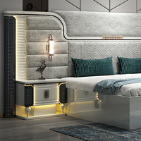 Ensemble complet de meubles de chambre à coucher, lits doubles, ensembles de meubles de chambre à coucher en bois, lit king size, meubles de chambre à coucher modernes et luxueux