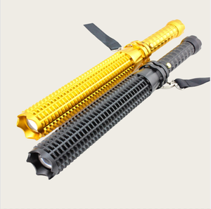 Super calidad oro negro largo mano antorcha extendida zoom LED linterna táctica - Product Image 3