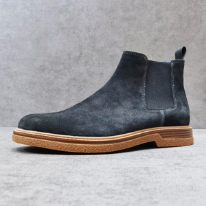 Botas Formales <span class=keywords><strong>de</strong></span> Invierno para Hombre, Estilo Chelsea, <span class=keywords><strong>de</strong></span> Gamuza, <span class=keywords><strong>con</strong></span> Cierre Deslizante y Suela Antideslizante - Product Image 4