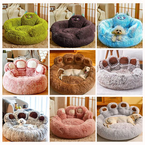 Fabricante al por mayor lujo logotipo personalizado mascota proveedor felpa perro gato cama oso pata forma cama para mascotas - Product Image 6
