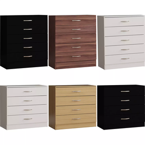 Kommode Holz Schlafzimmer möbel Aufbewahrung Nachttisch 4 5 Schubladen H 72 X W <span class=keywords><strong>75</strong></span> X <span class=keywords><strong>D</strong></span> 36 cm H 90 X W <span class=keywords><strong>75</strong></span> X <span class=keywords><strong>D</strong></span> 36 cm - Product Image 3