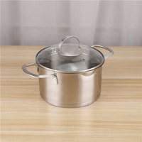 Équipement de restauration commerciale, ensemble de casseroles en acier inoxydable 304, casseroles multifonctionnelles pour soupes, casseroles à lait avec couvercle