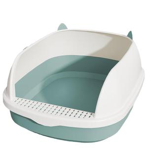 Grand bac à litière pour chat entièrement fermé, toilettes surélevées amovibles, conception anti-éclaboussures et facile à nettoyer pour l'usine de nettoyage de litière pour chat - Product Image 1