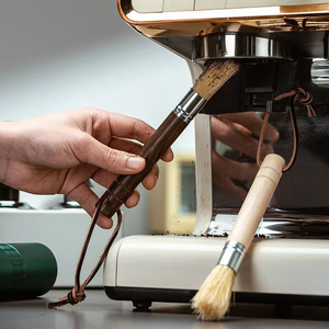 Cepillo para Cafetería con Cerdas de Nylon y Mango de Madera, Herramienta de Limpieza para Molinillo de Café - Product Image 4