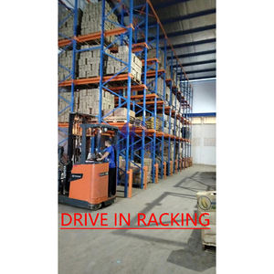 Estantería de almacenamiento de almacén ajustable de alta densidad, estante de paleta de acero, sistema de estante de accionamiento de alta resistencia, estante de paleta de accionamiento - Product Image 2