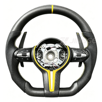 Volant chauffant en fibre de carbone style LCI Plug & Play pour BMW F30 F32 E70 E72 E90 E92 E93 F80 F10 F12 F20 F22 F36 M3