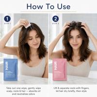 Tisu Sampo Kering OEM Tanpa Bilas, Mengontrol Minyak, Memberi Volume Instan, Cepat Kering, Mengontrol Bau, Tisu Pembersih untuk Perjalanan, Semua Jenis Rambut