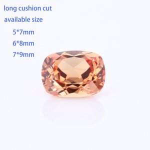 Precio al por mayor 1-3ct Alargado Cojín Corte Naranja Zafiro piedra de zafiro sintético - Product Image 2