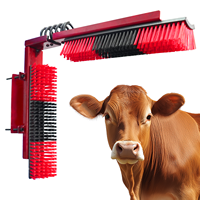 Kit de nettoyage de bétail de qualité industrielle personnalisable brosse à rouleau à poils en nylon brosse à gratter de massage de vache nouveau soin du bétail