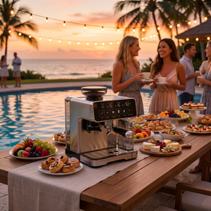 Macchina da <span class=keywords><strong>Caffè</strong></span> Semiautomatica PANCERKA con Montalatte Automatico, Preparazione One-Touch <span class=keywords><strong>e</strong></span> Schiuma Cremosa per Uso Domestico, Ufficio <span class=keywords><strong>e</strong></span> Feste - Product Image 3