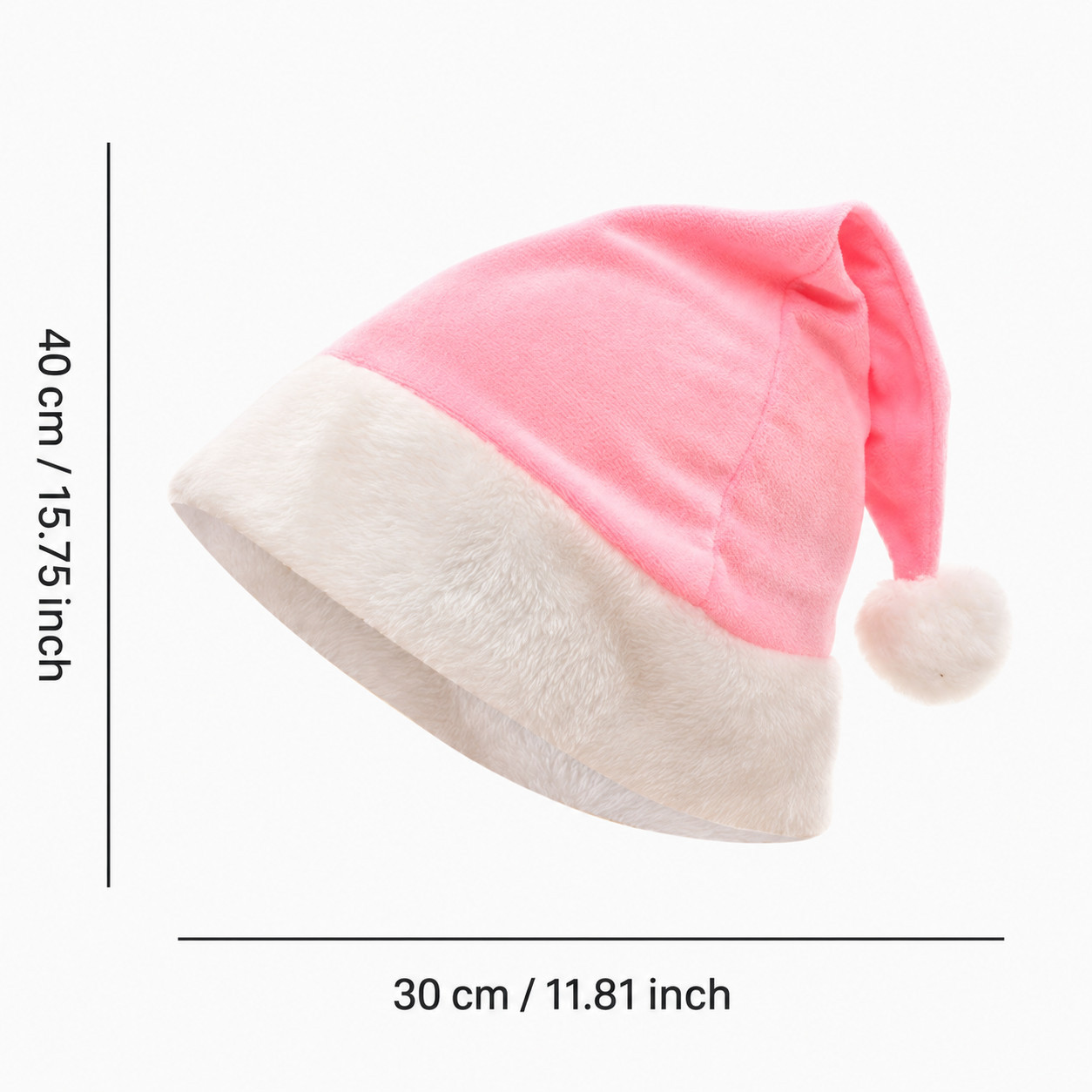 Bonnet de Noël ultra doux - Rose