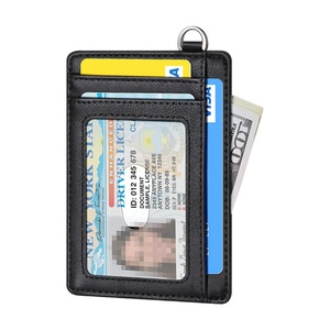 Slim Gift Wallet for Men and Women, RFID Blocking Minimalist Vegan Leather Front Pocket Card Holder with Credit Card Holder - Product Image 2