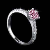 En stock – Bagues de mariage pour femme en argent 925 plaqué rhodium, moissanite, anniversaire, luxe léger, couleur D, forme géométrique