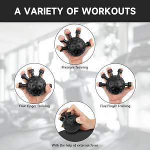 Nieuwe Stijl Power <span class=keywords><strong>Ball</strong></span> Gripper Sporter Hand Knijp Bal Vijf Vinger Grip Power Vinger Kracht Revalidatie Trainer Bal - Product Image 4