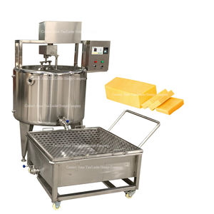 آلة صناعة الجبن الكهربائية الأوتوماتيكية الصناعية سعة 100 لتر 300 لتر 500 لتر 1000 لتر 220 فولت/380 فولت 3 مراحل لصنع جبن الموزاريلا وجبنة الماعز للبيع - Product Image 3