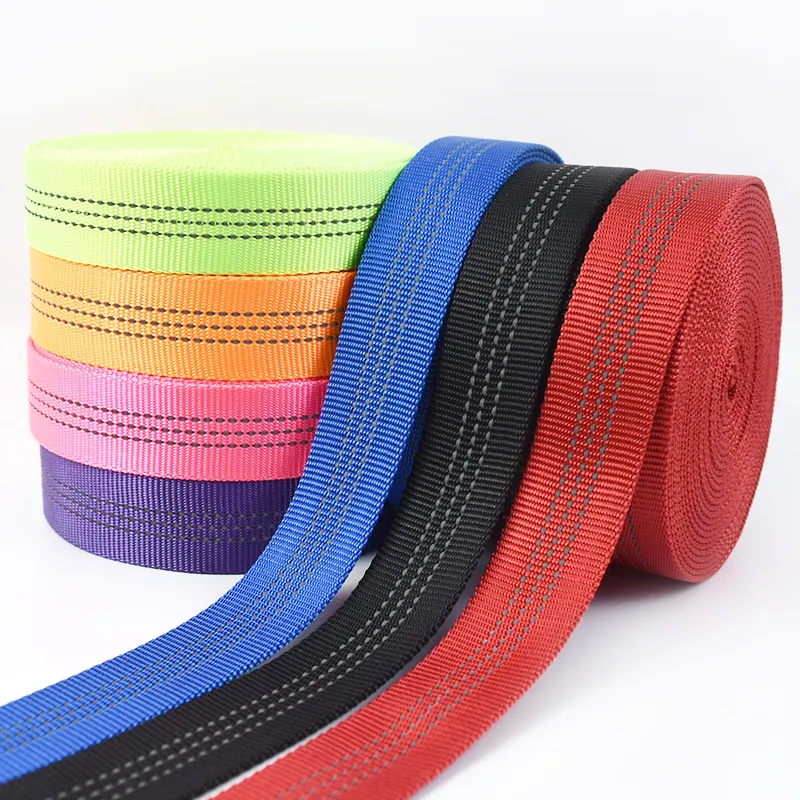 Meetee RC911 25mm Sustainable Clothing Accessories Colored Nylon Reflective Webbing For Bags Garments Home Textiles