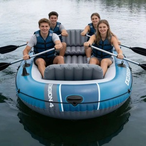 Kayak Inflable Reforzado Seagull para 2/4 Personas, Bote de Asalto Extra Grande para Exteriores, Bote de Pesca de Goma Resistente al Desgaste - Product Image 1
