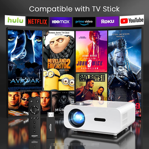 Bán buôn C12 1080P chiếu 4K hỗ trợ 8500 lumens LCD LED Full HD Wifi Máy chiếu di động cho rạp hát tại nhà máy chiếu - Product Image 3