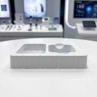 Plateau plastique antistatique de forme personnalisée, procédé de thermoformage, blanc, recyclable, emballage plastique pour appareil auditif