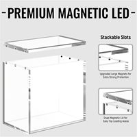 Étui de protection en acrylique personnalisé pour boîte de boosters ETB, étui magnétique transparent avec protection UV