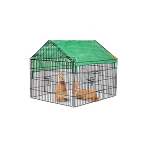 Gallina al aire libre patio trasero granja Animal recinto jaula mascota corralito ejercicio pluma para conejo pato - Product Image 5