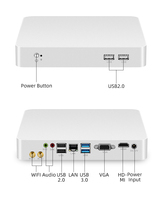 Mini PC XCY Intel Core I3 I5 VGA HD 4K Display 12V HTPC Win10 Office Micro-ordinateur avec ventilateur