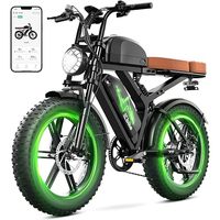 Vélo électrique Fatbike noir 250W 500W 750W 1000W 48V à vendre
