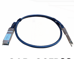 Câble de connexion réseau optique en cuivre à attache directe SFP 10 Gbit/s passif Syrotech GOXQ-CAB-QSFP28-AXM 3m pour LAN filaire - Product Image 1