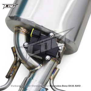 ท่อไอเสีย Catback Downpipe สำหรับ Mercedes-Benz E63/E63S AMG W212 ปี 2008-2013 ท่อไอเสียสแตนเลสสำหรับรถแข่ง พร้อมแคทาไลติกคอนเวอร์เตอร์ - Product Image 2