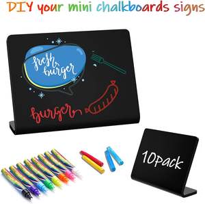 Mini signes de <span class=keywords><strong>tableau</strong></span> noir en forme de L pour <span class=keywords><strong>tableau</strong></span> noir petit <span class=keywords><strong>tableau</strong></span> noir étiquettes alimentaires étiquettes de <span class=keywords><strong>nom</strong></span> craie Tables de buffet de fête - Product Image 4