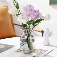 Aurora Fantasy Gradient Simple Petit Vase Arrangement De Fleurs En Verre Fabricant De Fleurs Plante Hydroponique Vase En Verre De Table Vase En Verre
