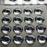 Lentille biconvexe en quartz de 10 mm |   Lentille optique NIR 650-1500 nm |   Lentille sphérique à focalisation fixe avec revêtement AR et longueur focale personnalisée