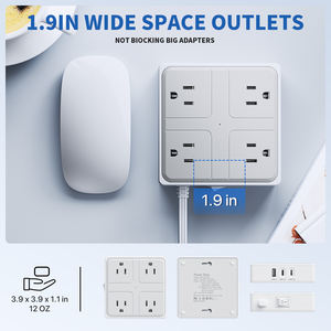 ปลั๊กพ่วงสายทองแดงแท้ 1.5 เมตร 4 ช่อง AC 2 ช่อง USB-C 2 ช่อง USB-A 10A พร้อมระบบป้องกันไฟกระชาก - Product Image 3