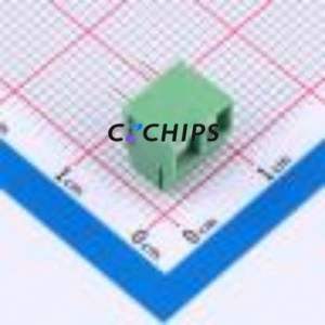 DB301R-3.96-2P-GN-S Screw Terminal Block Bent Lead Through Hole,P=3.96mm Connector 1x2P 3.96mm Green Right Angle Insert - Product Image 2