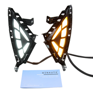 WINAUTO Nuevo Diseño de Faros Antiniebla LED Integrados con Luces de Circulación Diurna para <span class=keywords><strong>Hyundai</strong></span> Elantra 2020-<span class=keywords><strong>2022</strong></span>, Marco de Faros Antiniebla + Luz Diurna - Product Image 4