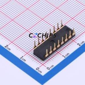 YDD08LS2 DIP Switch Through hole Component (THT) Switch 8 2.54mm Black - Product Image 2