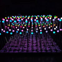 Éclairage de jardin extérieur, prise de terre 45 mm, contrôle DMX, prise de terre, ampoule à pixels RGB