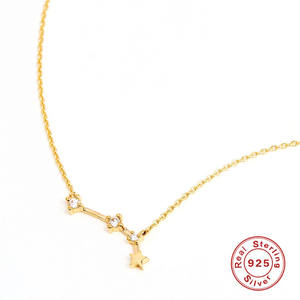 Nouveau S925 argent sterling douze constellation diamant clavicule collier européen <span class=keywords><strong>et</strong></span> américain personnalisé vente chaude style INS - Product Image 6