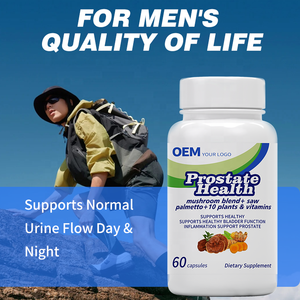 Capsules à base de plantes puissantes pour la prostate, marque privée OEM en gros, pour hommes, soutien de la prostate, santé des voies urinaires - Product Image 3