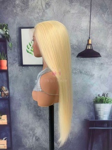 Parrucca Liscia Bionda 613 da 40 Pollici con Frontale in Pizzo Trasparente HD 13x6, Capelli Umani Veri Naturali Senza Colla, Densità 200, con Baby Hair - Product Image 4
